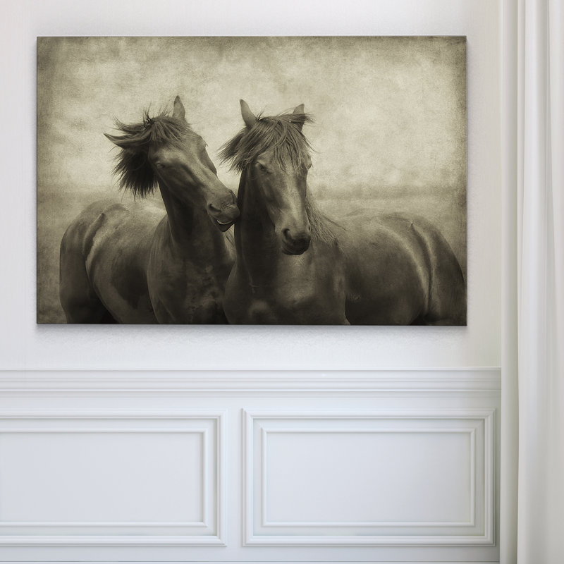 " Horses Dont Whisper ", 24" H x 36" W x 1.5" D, Wrapped Canvas