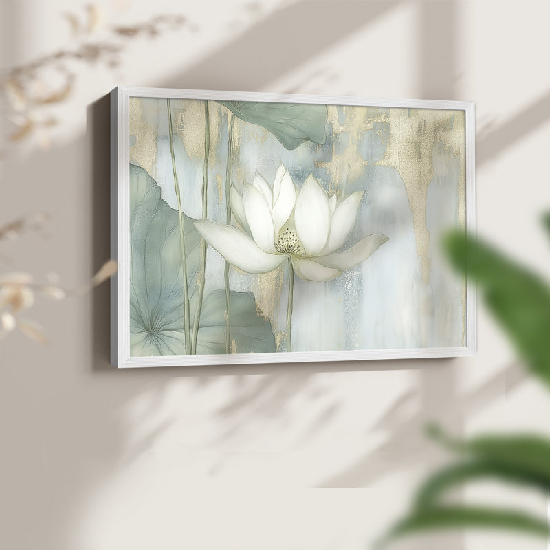Série florale - LX - reproduction encadrée - réarmable, H 11 po x l 14 po, Blanc