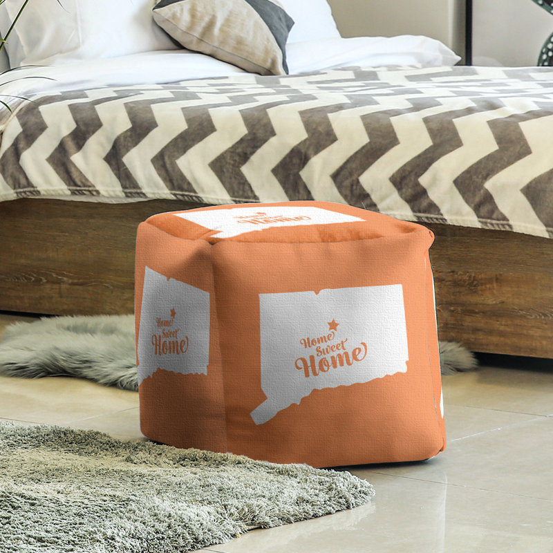 Repose-pieds à cubes hartford the home, Orange