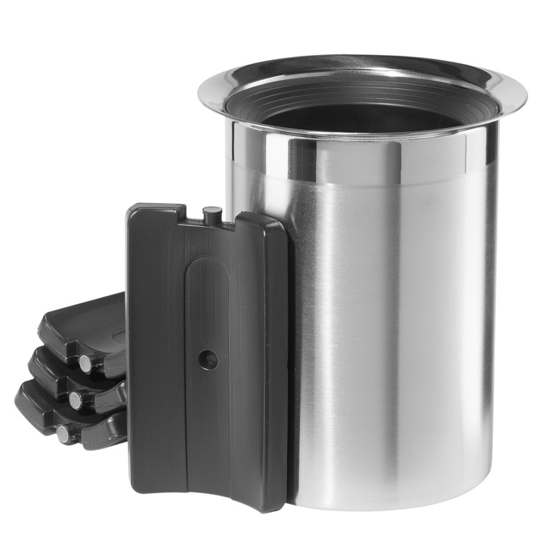 Stainless Steel Iceless Wine Chiller with Removable Inserts