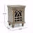 Antique Grey Wood Nightstand