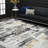 Moises Abstract Yellow Gray Black Area Rug-691466448