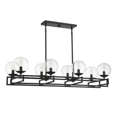 Lustre linéaire à 8 lumières Gmur