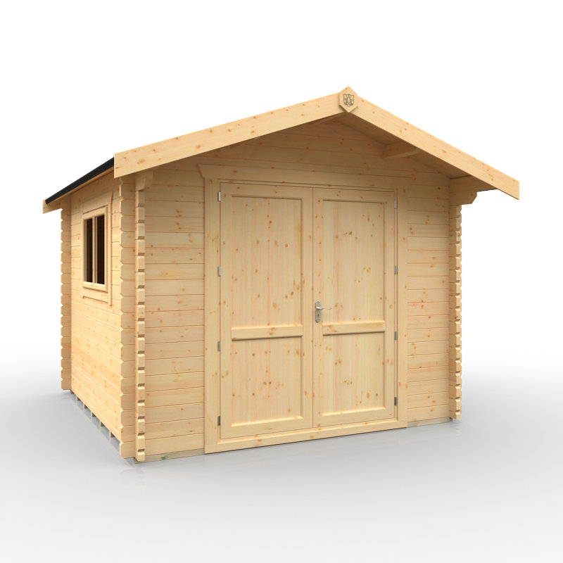 The Rayner Tongue & Groove Log Cabin 10x10w