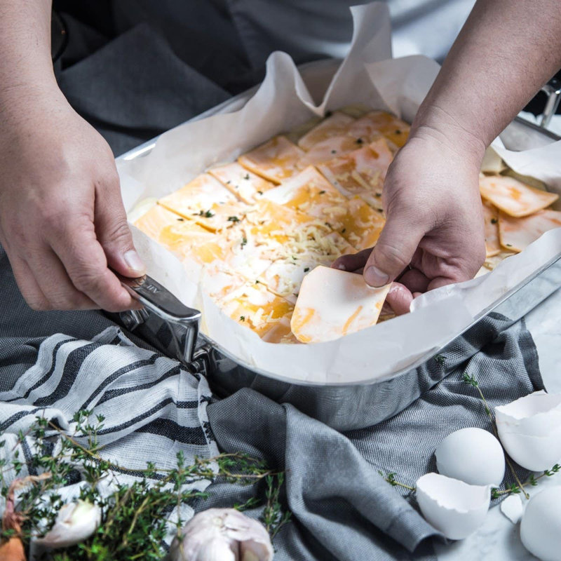 All-Clad Specialty Stainless Steel Rectangular Lasagna Pan with Lid