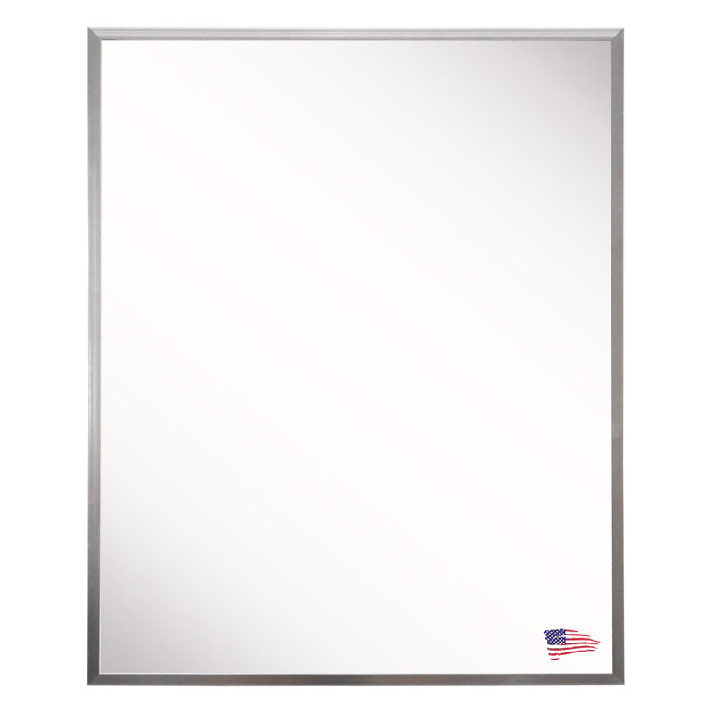 Emiree Solid Wood Flat Wall Mirror, 30.13" x 24.13"