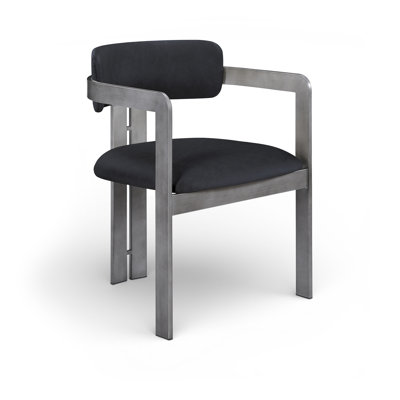 Chaise rembourrée en cuir Aurum