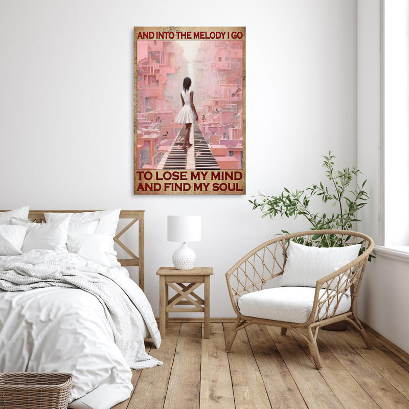 «And Into The Melody I Go On», impression sur toile, H 36 po x l 24 po x P 1,25 po
