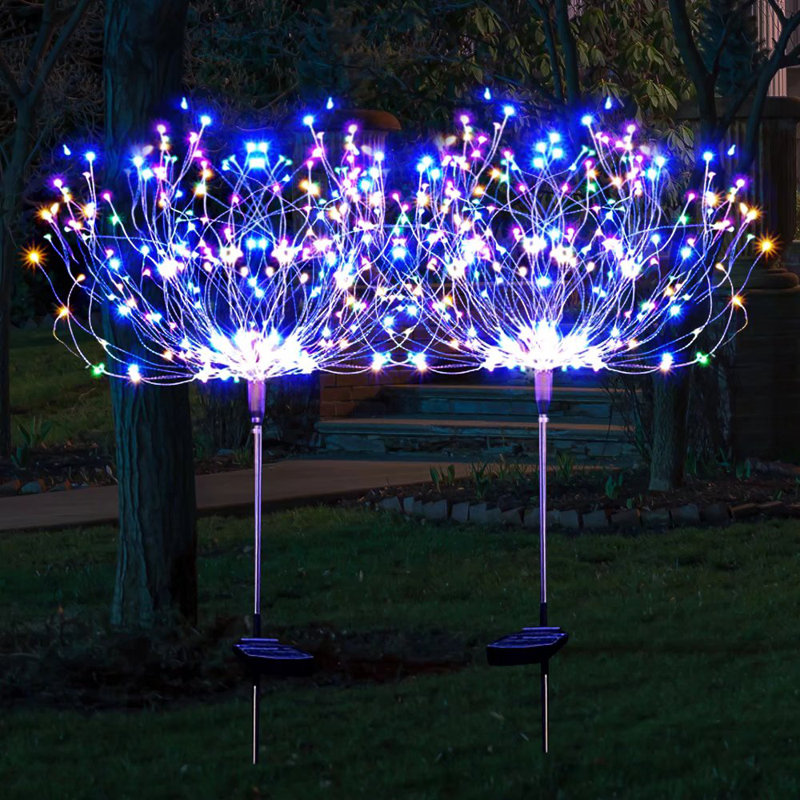 150 lumières à DEL 8 lumières de décoration de jardin pour l'extérieur, Multicolore