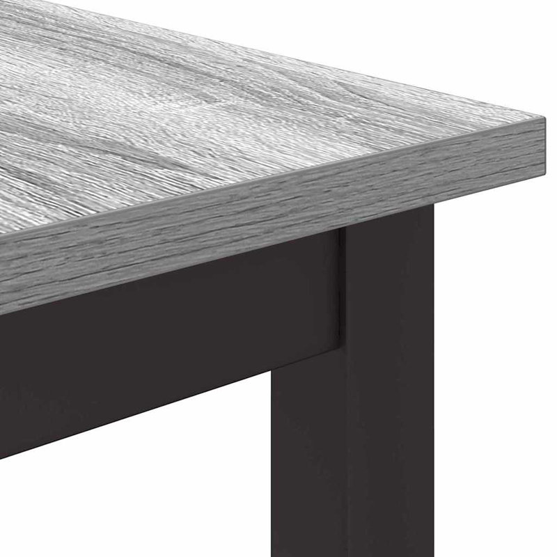 Metal Base Writing Desk, Grey Sonoma