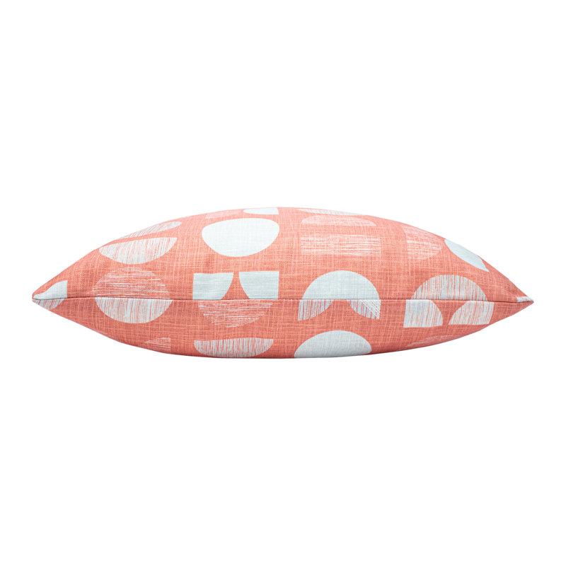 Malmo Geometric Square Throw Pillow Cover, Pink