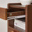 Table de chevet en noyer brun-130152403