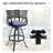 29.57" Swivel Outdoor Bar Stool,  Cast Aluminum Frame & Sunbrella Cushion (Set of 4)-1764510911
