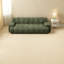 Comfortable Modern Green Sofas, Chenille Upholstered Three-seater, Living Room Essential