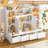 All-in-One 54''W Storage Bookcase with Hidden Drawers and  Adjustable Shelves-259999706