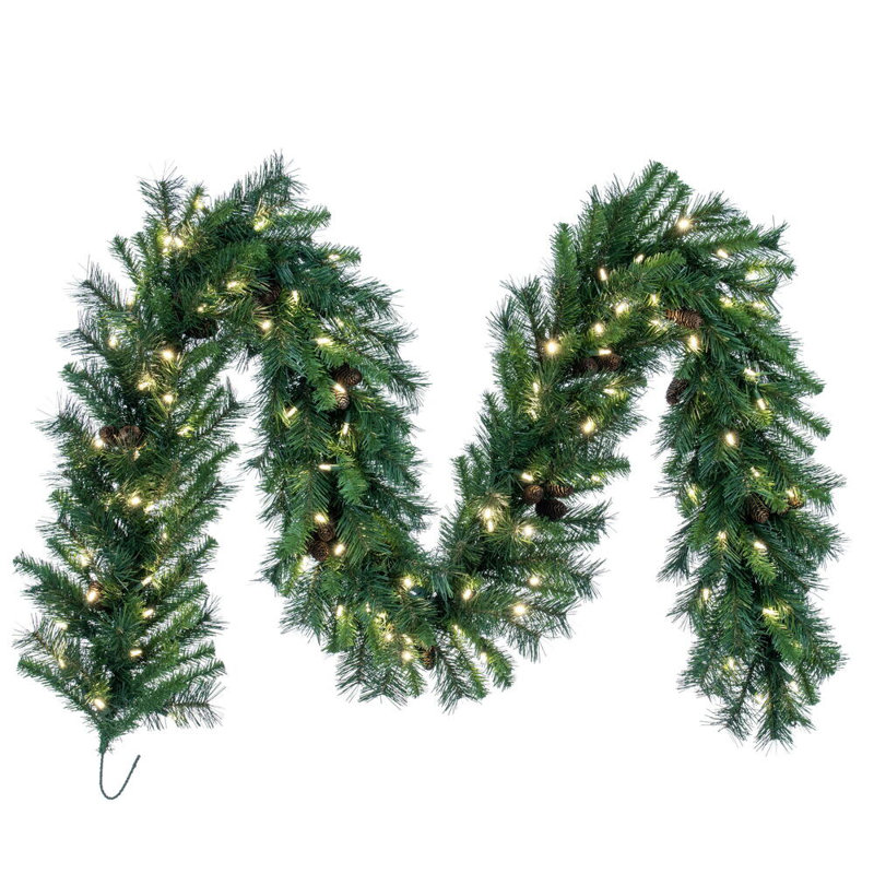Nauman 108'' in. Lighted Faux Mixed Assortment Garland
