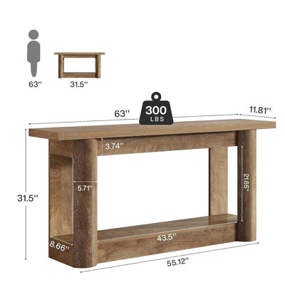 2-Tier Foyer Table,Entryway Sofa Table,Console Table