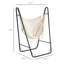 Chaise longue de hamac avec support en U Outsunny