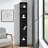 8-Tier Media Tower Rack, CD DVD Slim Storage Cabinet With Adjustable Shelves, Tall Narrow Bookcase Display Bookshelf