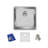 Crosstown 19" L x 19" W Undermount Kitchen Sink