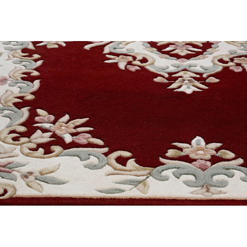 Hounslow Oriental Wool Hand Tufted Area Rug, Semi Circle 69 x 138cm