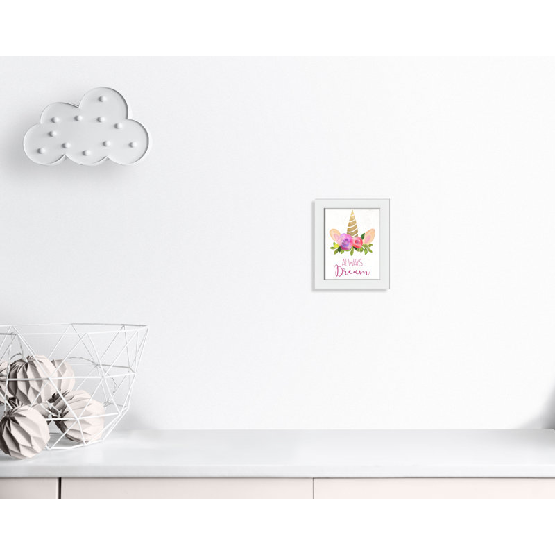 Always Dream Fantasy & Sci-Fi, 12" H x 10" W x 0.63" D, White Framed