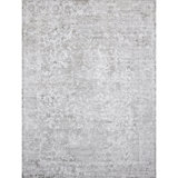Oriental Area Rug in Ivory/Silver