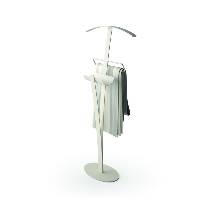 Monserrat Metal Freestanding Valet Stand, White