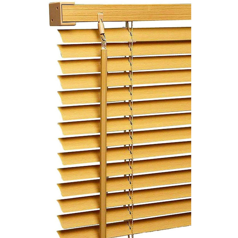 My Home Store Sheer  PVC window Venetian Blind Blinds Easy Fit Trimmable Fittings Window Treatment, 165 cm L x 150 cm W, Teak