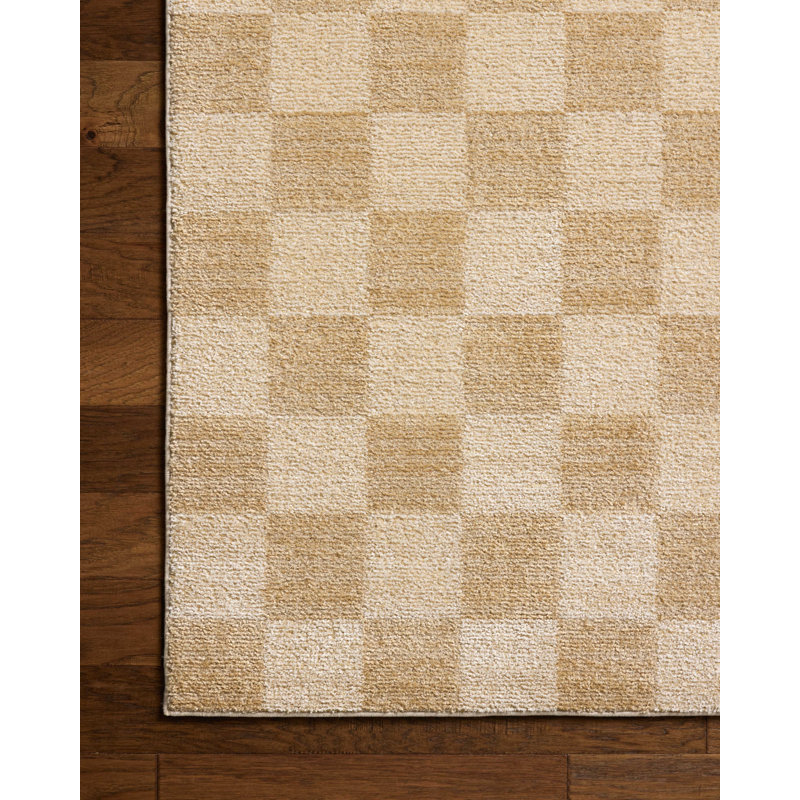 Chris Loves Julia x Loloi Calvin Wheat / Ivory Area Rug, Rectangle 3'6" x 5'6"
