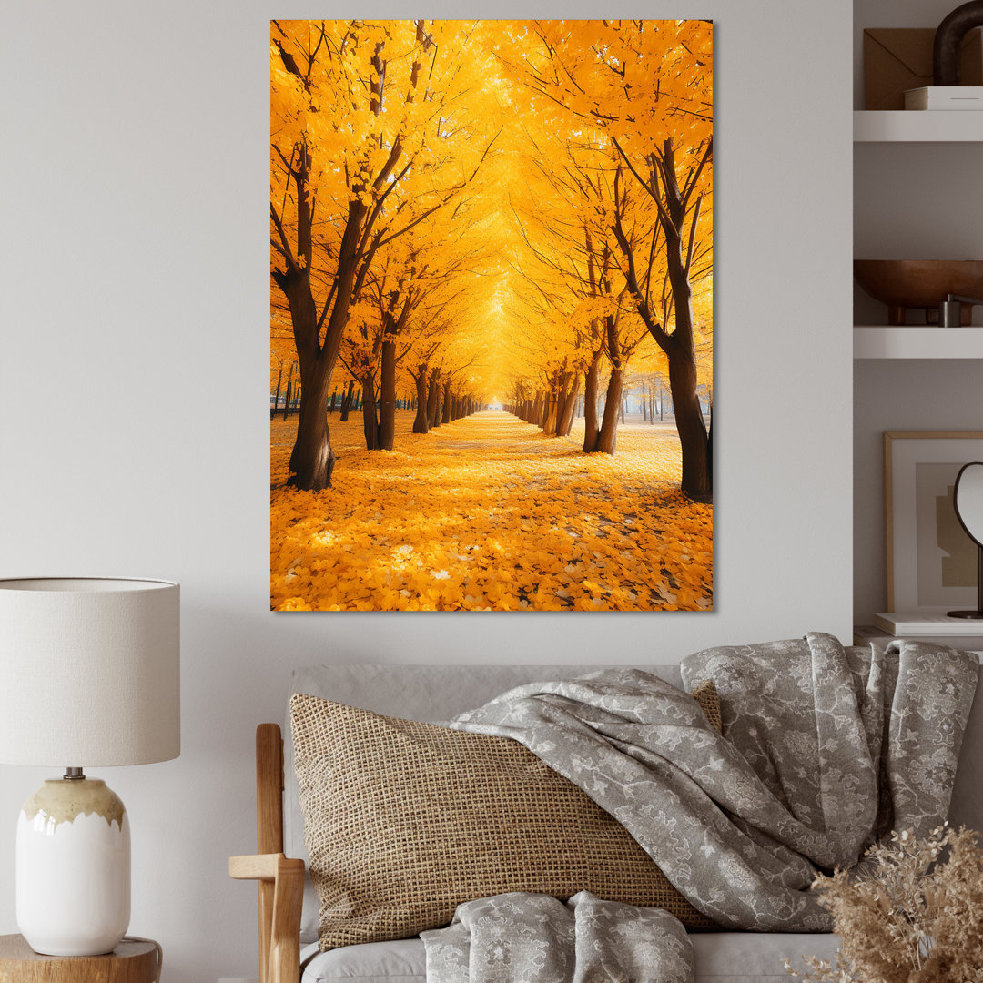 Tree Golden Autumn Canopy I " Tree Golden Autumn Canopy I " Red Barrel Studio®