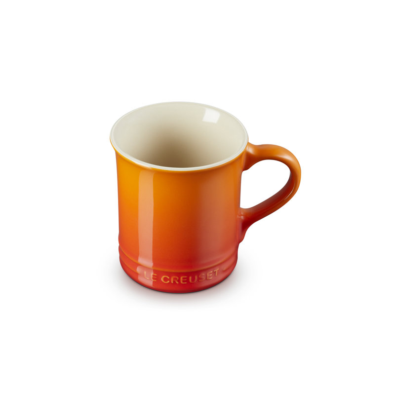 Le Creuset Stoneware Sea Salt Mug, 14Oz., Orange