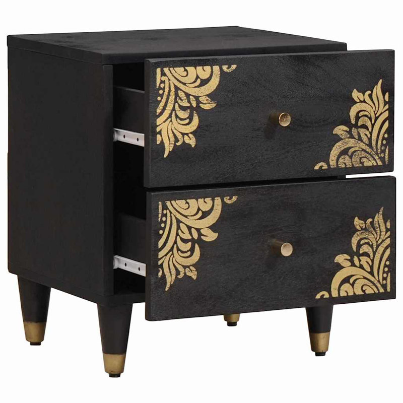 40cm W Solid Wood Bedside Table