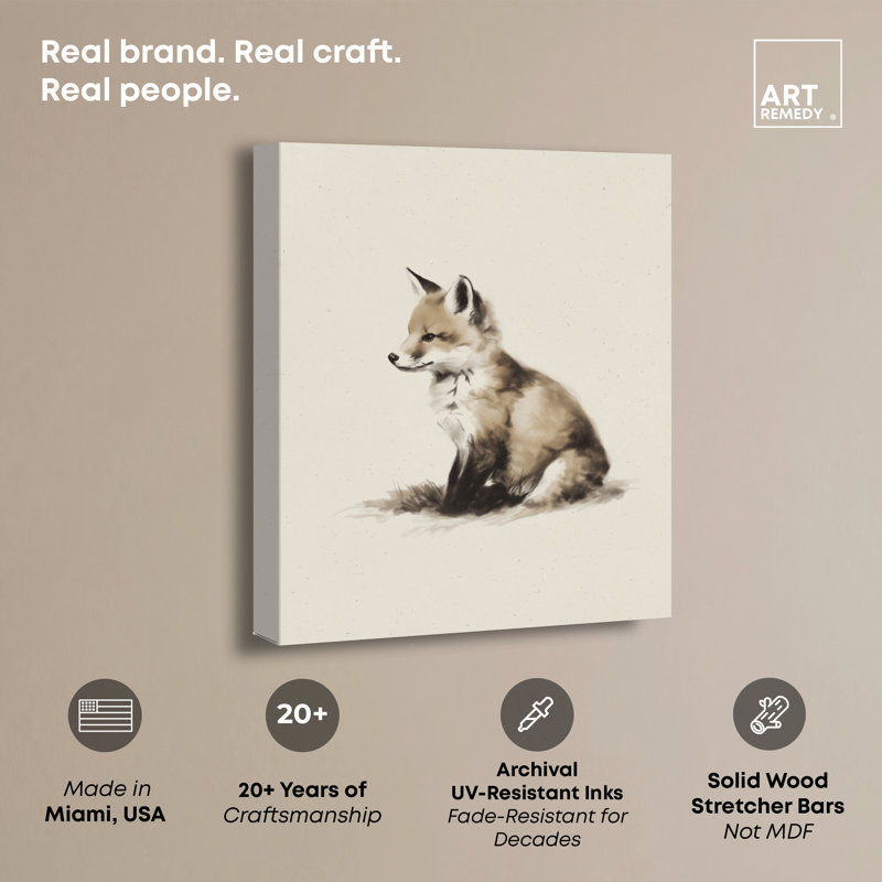 "Papier renard I", reproduction sur toile par Art Remedy, tendue sur châssis, 20 x 24, H 20 po x l 24 po