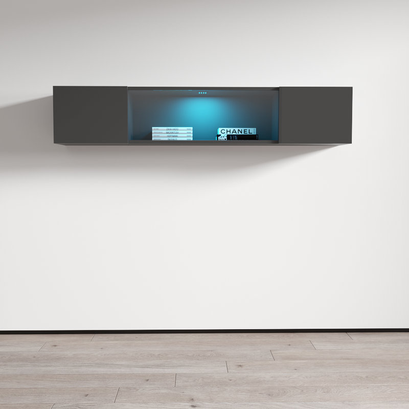 Balroop Floating Shelf, Grey