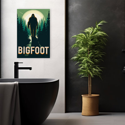 Bigfoot Movie Style - Bigfoot Forest Moon Pacific Northwest Art