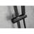 Height Adjustable Handheld Shower With Easy Design In Black Matte Nozzles And 28-inch Slide Bar Adjustment