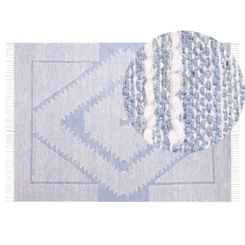 Pottstown Geometric Hand Woven Area Rug, Rectangle 140 x 200cm