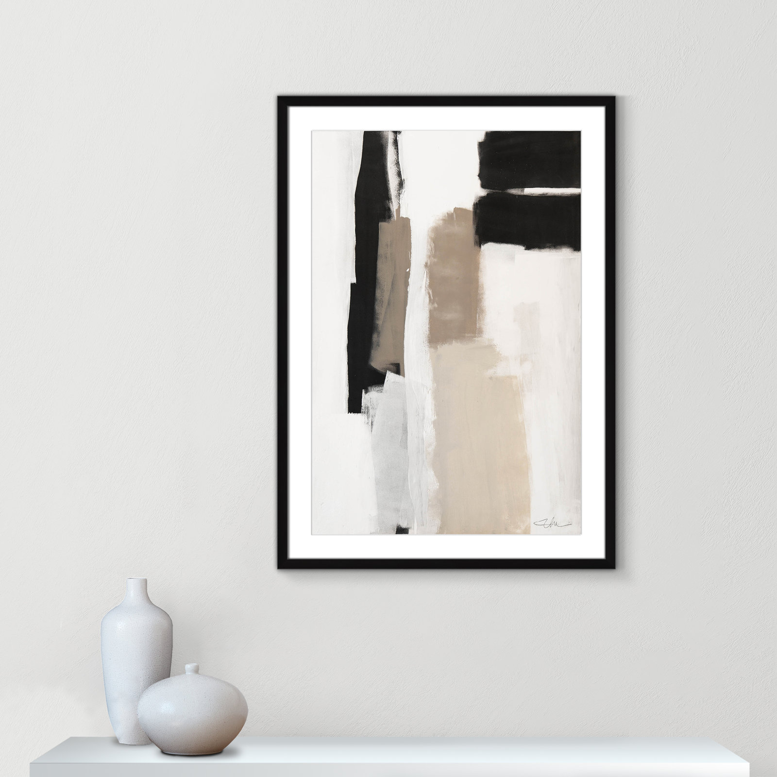 Earth Scapes II by Casa Fine Arts, Black Matted Picture Framed, 35.5" H x 25.5" W x 1.25" D