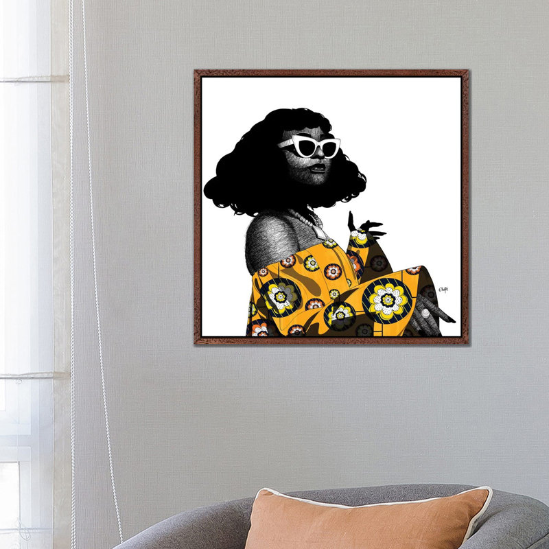 Something Just Like This by Ohab TBJ - Print on Canvas, 66.04cm H x 66.04cm W x 3.81cm D, Classic Brown Wood Floater Framed