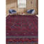 Hand-Knotted High-Quality Red and Purple Area Rug
