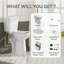 Elongated Two piece Toilet With Extra Tall Bowl, Powerful 1.28GPF Single Flush, Toilets For Seniors & Disabled