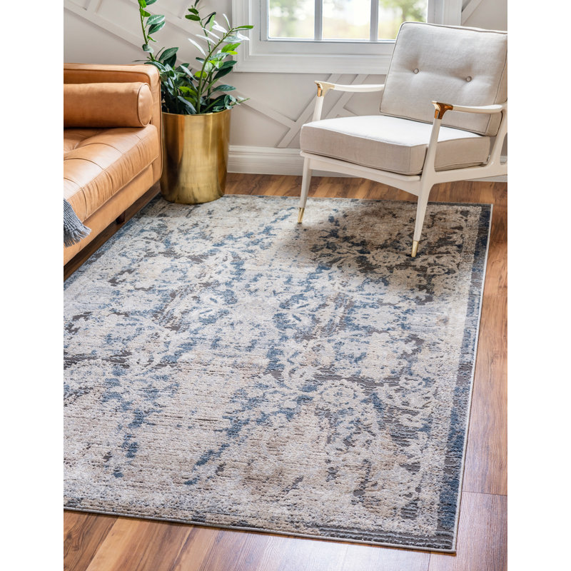 Thornbridge Floral Indoor Rug, Rectangle 6'1" x 9'