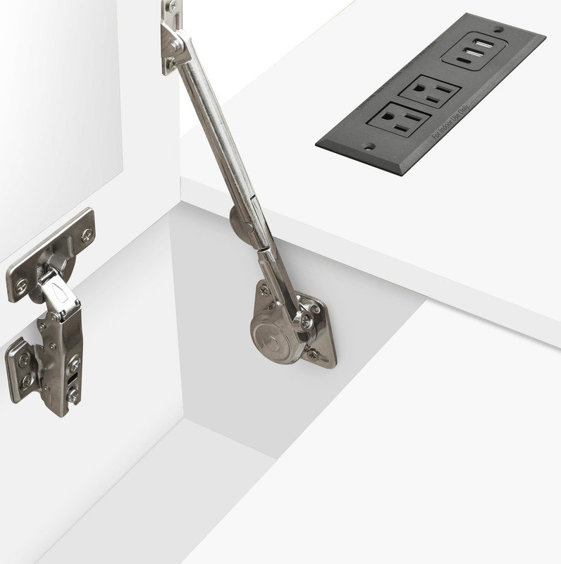 Lit plateforme double en bois avec 6 tiroirs, tablettes et coiffeuse, Blanc