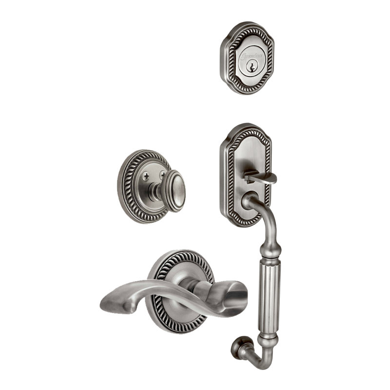 Newport Handle with Lever and Deadbolt and Rosette