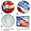 Drapeau américain, drapeau I, impression sur toile encadrée-1477967970-1477967978