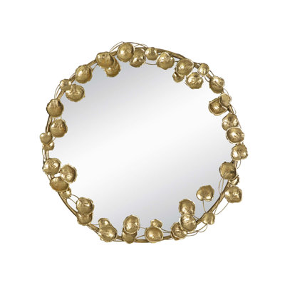 Johndrea Iron Round Mirror
