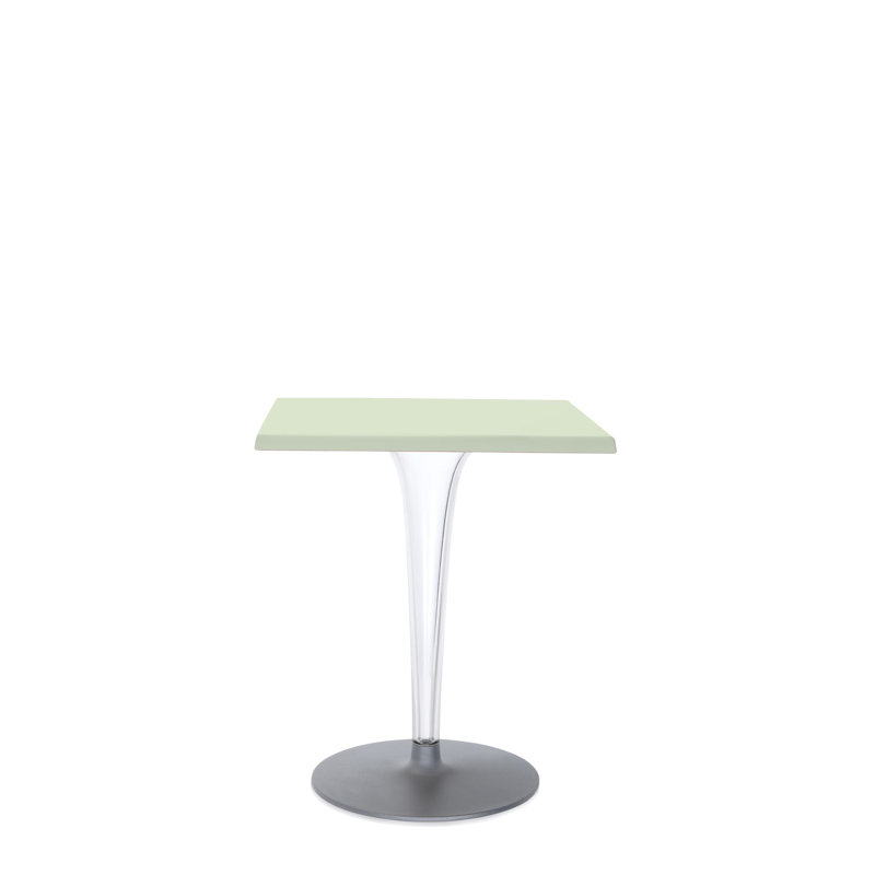 Top Top Coffee Table, Black Melamine, 28.5" H x 24" L x 24" W