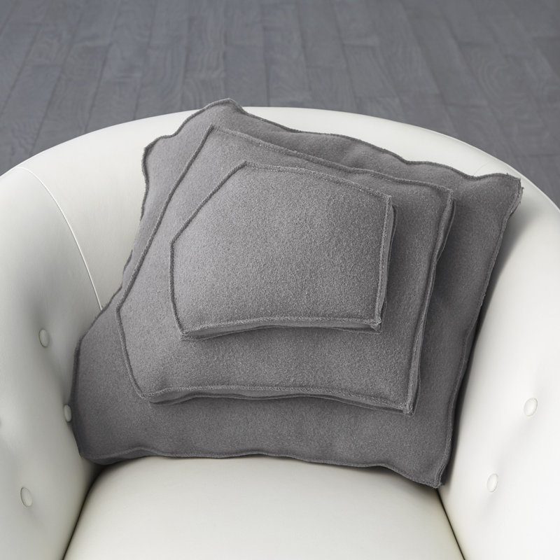 Novelty Pillow Cover & Insert, Gray