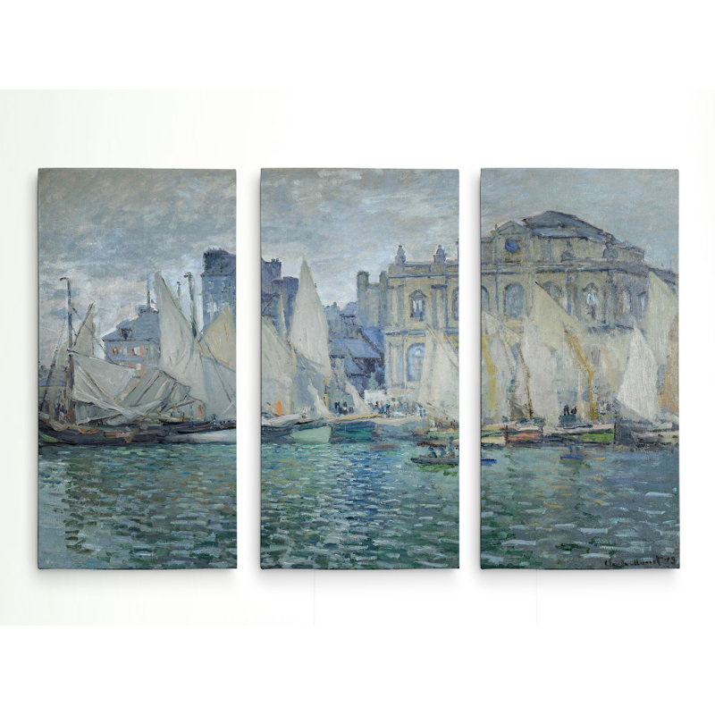 A Premium «The Museum at Le Havre» par Claude Monet, reproduction d'art sur toile, H 24 po x l 36 po x P 1,5 po